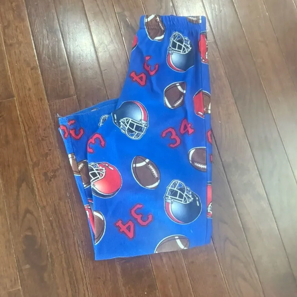 3 pairs boys sports themed sleep pants size medium